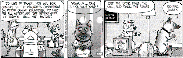 Get Fuzzy on Thursday January 24, 2002 Comic Strip