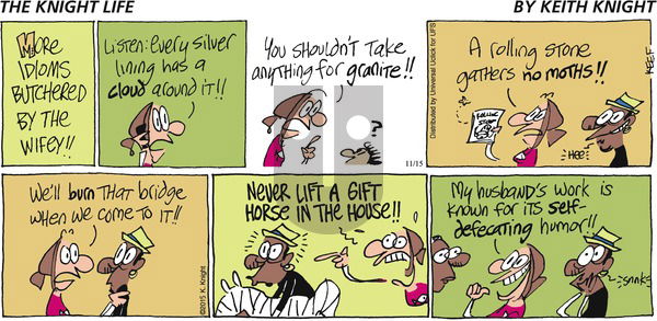 The Knight Life on Sunday November 15, 2015 Comic Strip