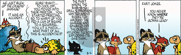 Over the Hedge on Thursday August 2, 2018 Comic Strip