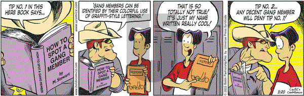 Baldo on Thursday March 20, 2003 Comic Strip