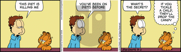 Garfield on Friday September 2, 2016 Comic Strip