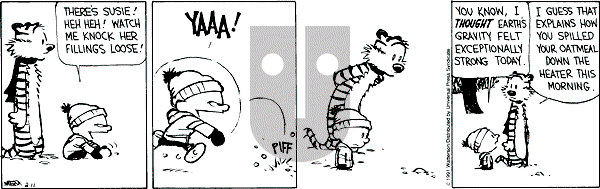 Calvin and Hobbes - Monday February 11, 1991 Comic Strip