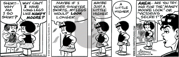 Nancy on Wednesday March 20, 2002 Comic Strip