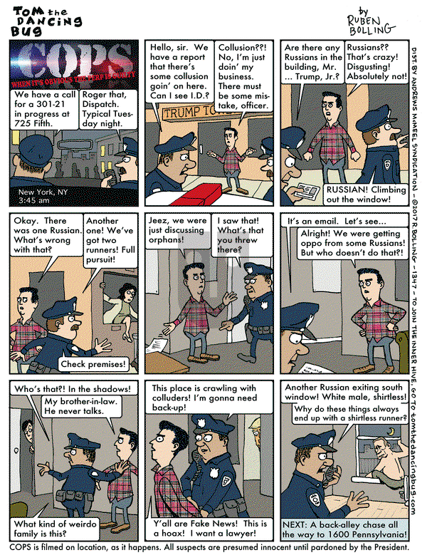 Tom the Dancing Bug on Friday July 21, 2017 Comic Strip