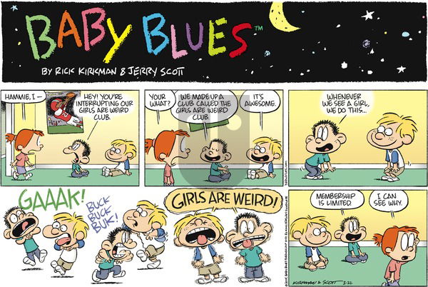 Baby Blues on Sunday March 22, 2015 Comic Strip