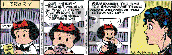 Nancy on Saturday March 13, 2010 Comic Strip