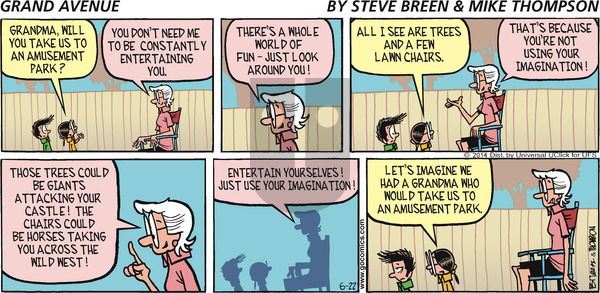 Grand Avenue on Sunday June 22, 2014 Comic Strip