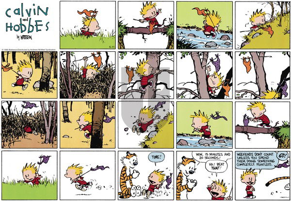 Calvin and Hobbes on Sunday May 11, 2025 Comic Strip