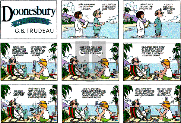 Doonesbury on Sunday November 25, 1984 Comic Strip