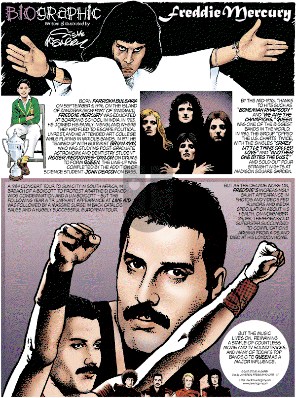 Biographic on Sunday January 7, 2007 Comic Strip