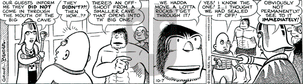 Alley Oop on Saturday October 7, 2000 Comic Strip