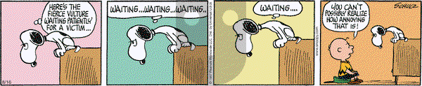Peanuts - Saturday August 16, 2014 Comic Strip