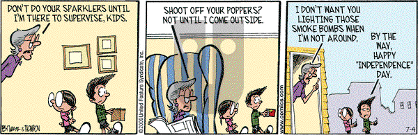 Grand Avenue on Saturday July 4, 2009 Comic Strip
