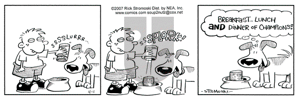 Soup to Nutz - Old on Wednesday April 11, 2007 Comic Strip