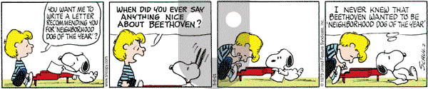 Peanuts on Thursday March 8, 2001 Comic Strip