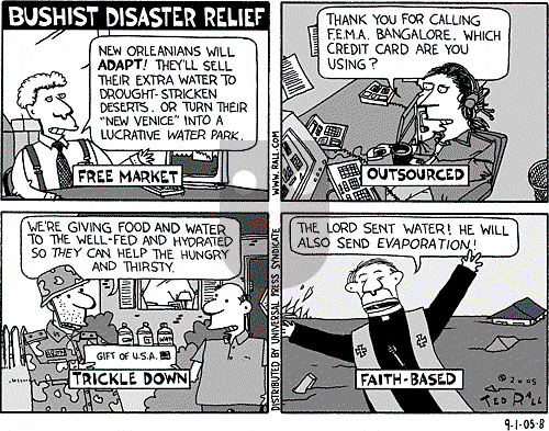 Ted Rall on Saturday September 3, 2005 Comic Strip