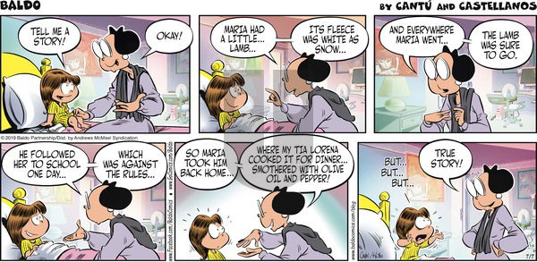 Baldo on Sunday July 7, 2019 Comic Strip