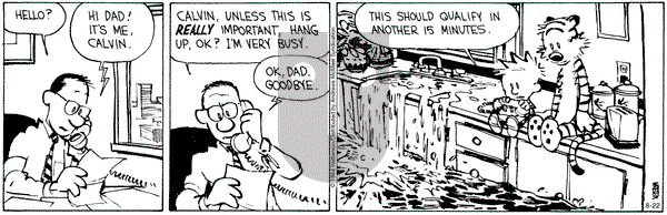 Calvin and Hobbes - Thursday August 22, 2024 Comic Strip