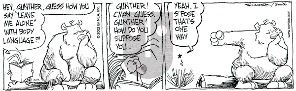 The Grizzwells on Monday February 25, 2002 Comic Strip