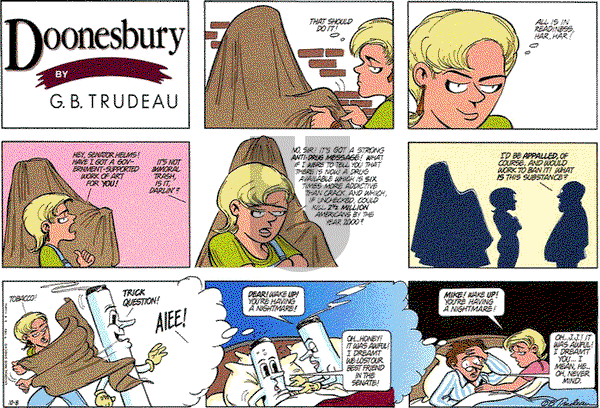Doonesbury on Sunday October 8, 1989 Comic Strip