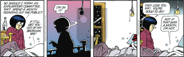 Doonesbury on Thursday November 25, 1999 Comic Strip