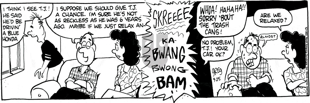 Luann - Saturday September 25, 1993 Comic Strip