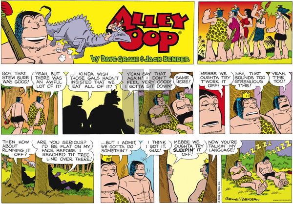 Alley Oop on Sunday August 22, 1999 Comic Strip