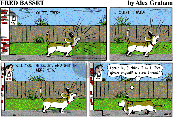 Fred Basset - Sunday November 3, 2002 Comic Strip