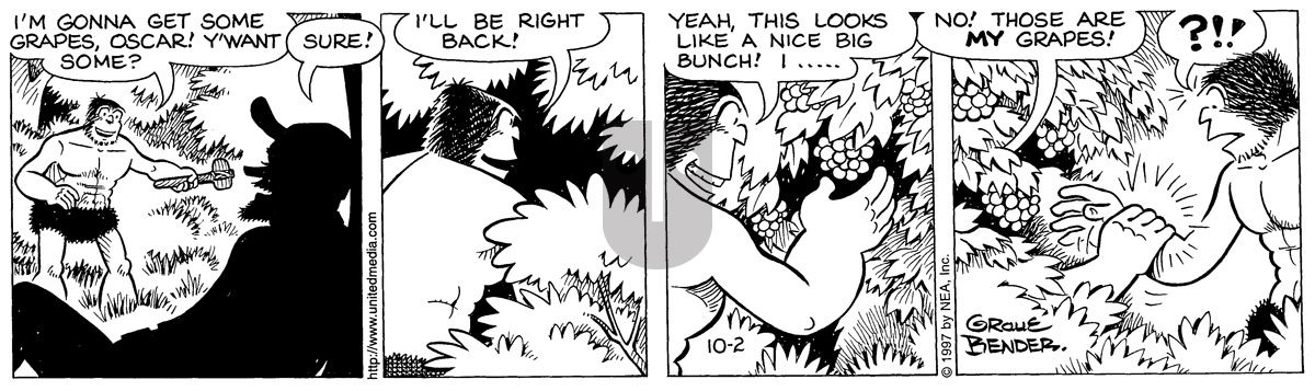 Alley Oop - Thursday October 2, 1997 Comic Strip