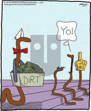 In the Bleachers on Monday April 22, 2019 Comic Strip