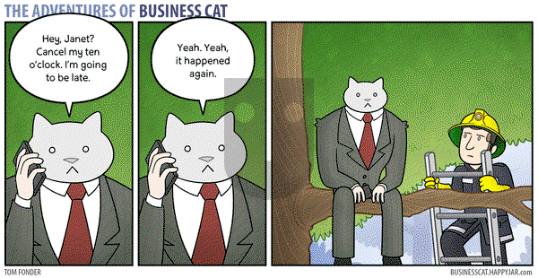 The Adventures of Business Cat - Monday October 19, 2015 Comic Strip