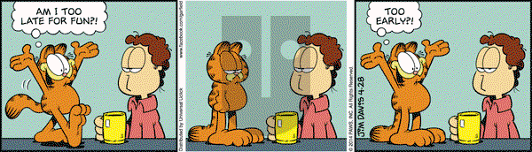 Garfield on Monday April 28, 2014 Comic Strip