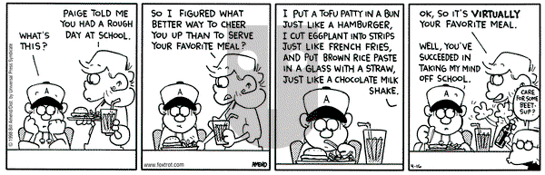 FoxTrot on Thursday April 16, 1998 Comic Strip
