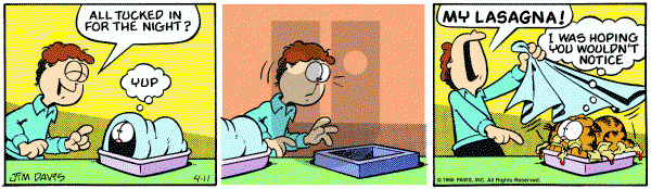Garfield on Friday April 11, 1986 Comic Strip