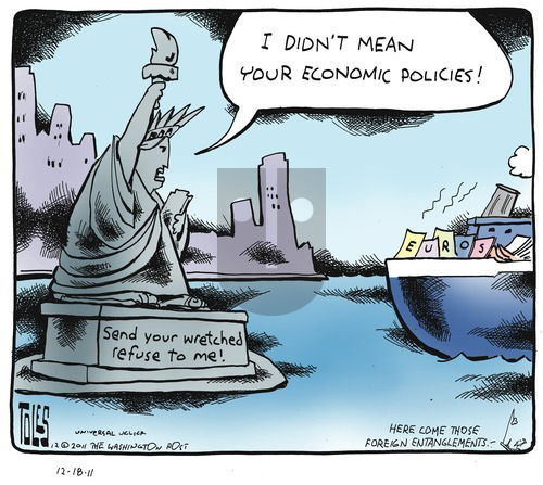 Tom Toles on Sunday December 18, 2011 Comic Strip