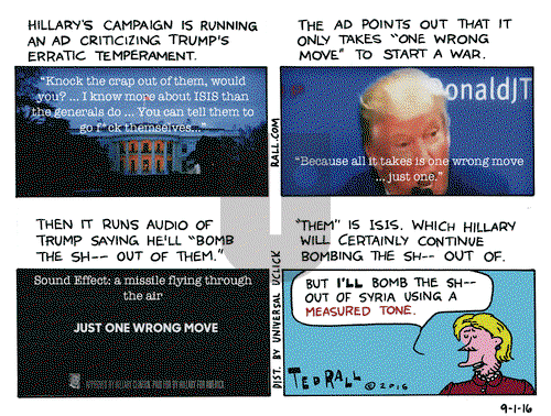 Ted Rall on Thursday September 1, 2016 Comic Strip