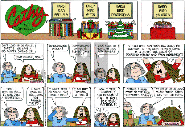 Cathy Classics - Sunday November 17, 2002 Comic Strip