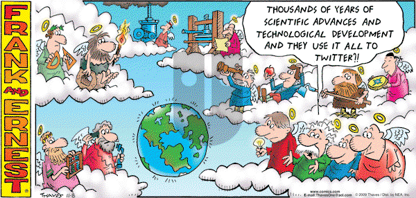 Frank and Ernest on Sunday November 8, 2009 Comic Strip