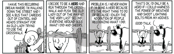 Cow and Boy Classics on Tuesday January 30, 2007 Comic Strip