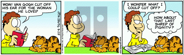Garfield on Thursday March 25, 1999 Comic Strip