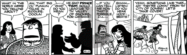 Alley Oop on Wednesday October 11, 1978 Comic Strip