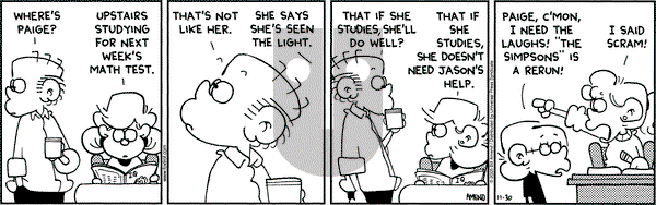 FoxTrot on Wednesday November 30, 2005 Comic Strip