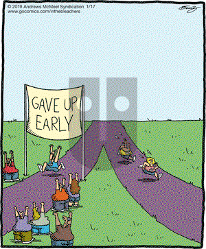 In the Bleachers on Thursday January 17, 2019 Comic Strip