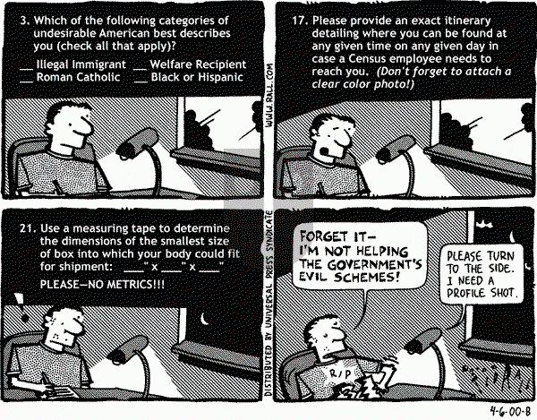 Ted Rall on Saturday April 8, 2000 Comic Strip