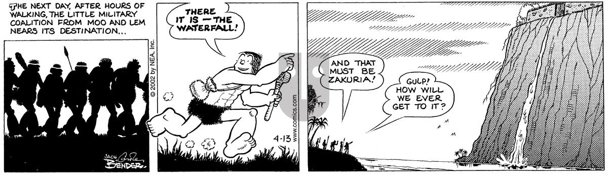 Alley Oop - Saturday April 13, 2002 Comic Strip