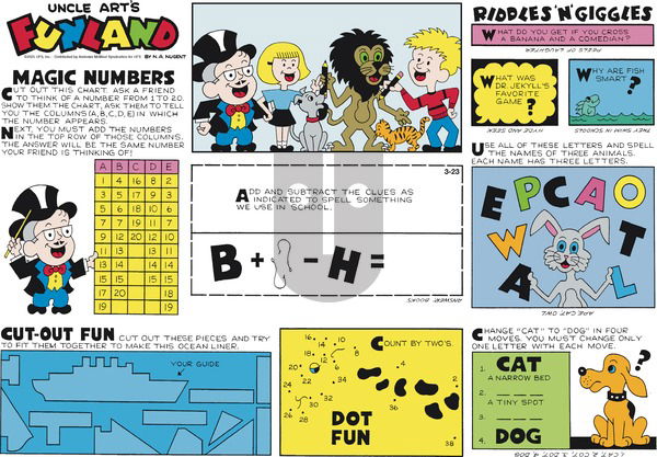 Uncle Art's Funland on Sunday March 23, 2025 Comic Strip