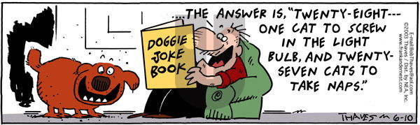 Frank and Ernest - Tuesday June 10, 2003 Comic Strip