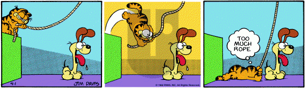 Garfield on Thursday April 1, 1982 Comic Strip