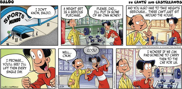 Baldo on Sunday June 24, 2007 Comic Strip