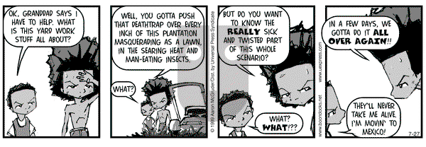 The Boondocks on Tuesday July 27, 1999 Comic Strip